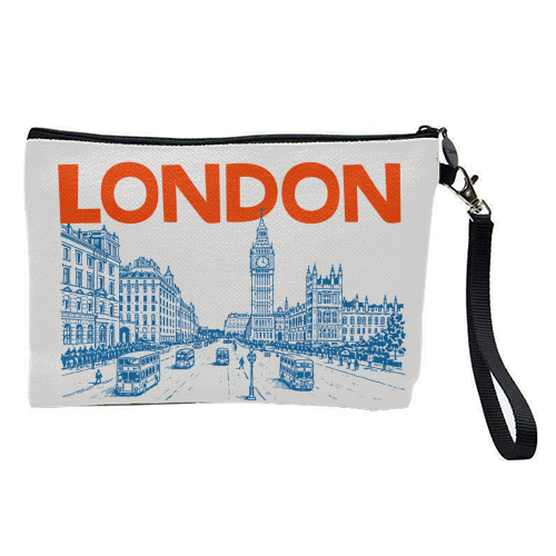 London Line Art - pretty makeup bag by Ms Doodle