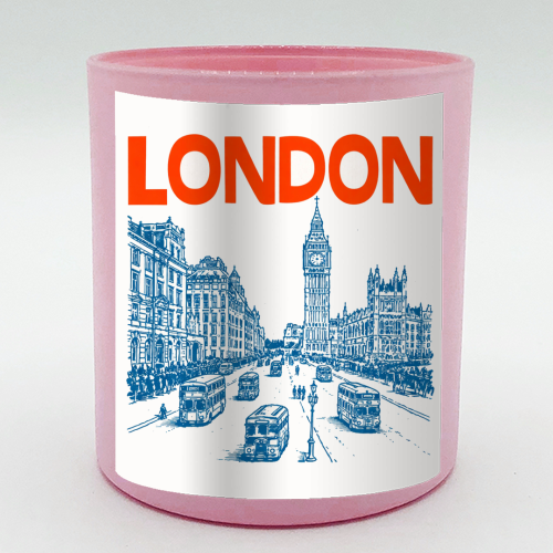 London Line Art - scented candle by Ms Doodle