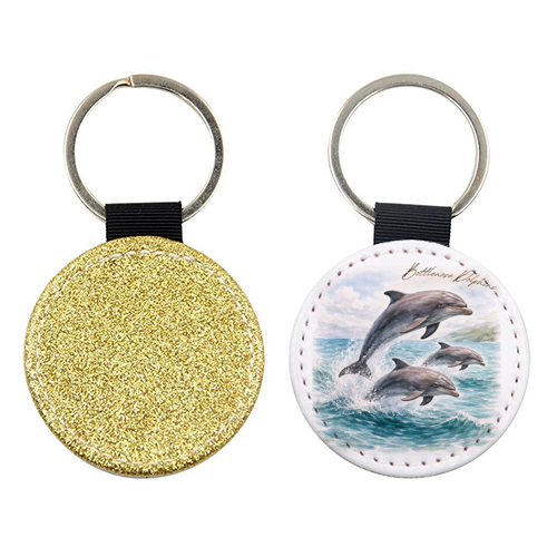 Bottlenose Dolphins - keyring by Wildling Studio