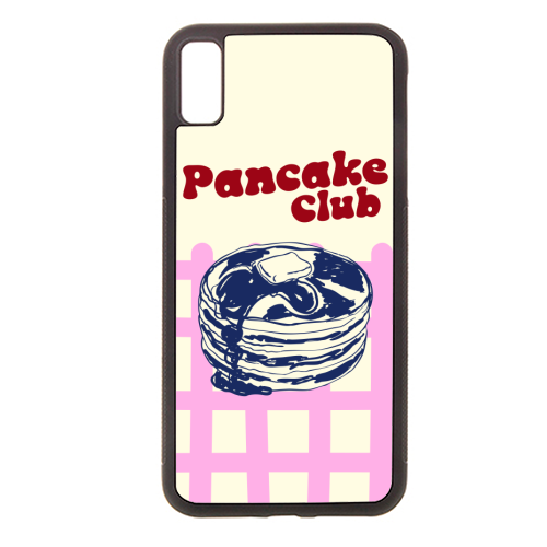 Pancake Lover Retro Vintage Breakfast Illustration - stylish phone case by EZbie