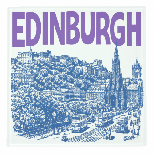 Edinburgh - personalised beer coaster by Ms Doodle