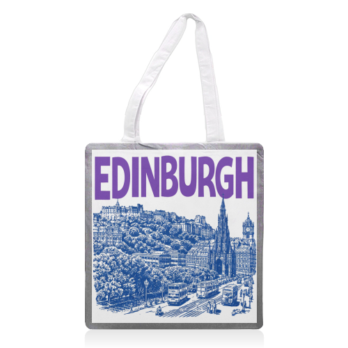 Edinburgh - printed canvas tote bag by Ms Doodle