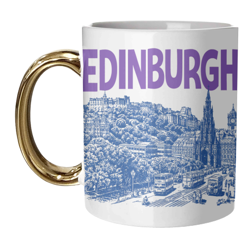Edinburgh - unique mug by Ms Doodle