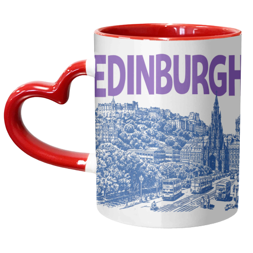 Edinburgh - unique mug by Ms Doodle