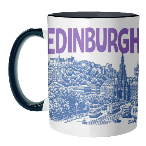 Edinburgh - unique mug by Ms Doodle