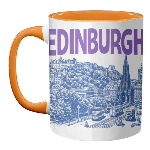Edinburgh - unique mug by Ms Doodle