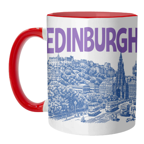Edinburgh - unique mug by Ms Doodle