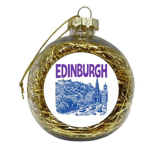Edinburgh - xmas bauble by Ms Doodle