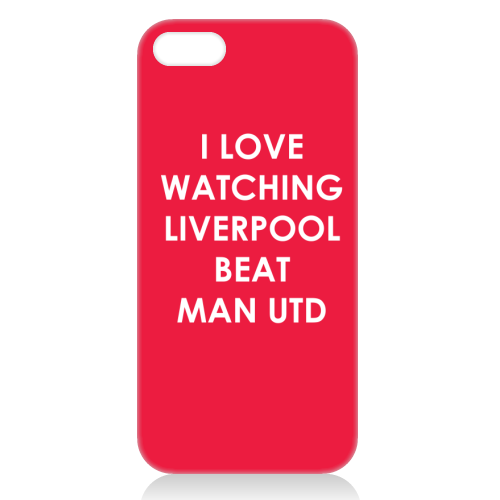 I love watching Liverpool beat Man Utd - unique phone case by The Boy and the Bear
