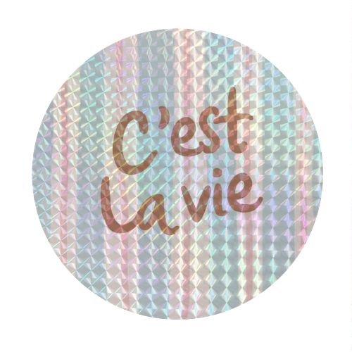 C'est la vie - Circle Sticker by The Boy and the Bear