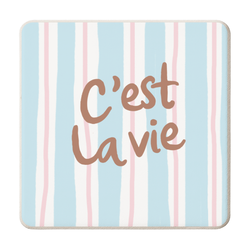 C'est la vie - personalised beer coaster by The Boy and the Bear