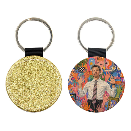 Hands Up Harry! - keyring by Ms Doodle