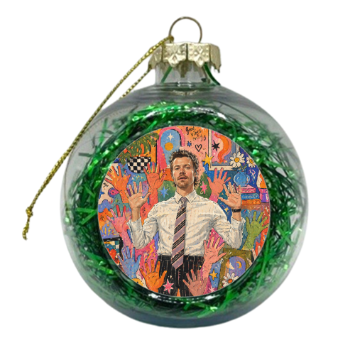 Hands Up Harry! - xmas bauble by Ms Doodle