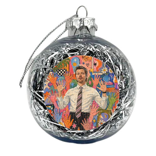 Hands Up Harry! - xmas bauble by Ms Doodle