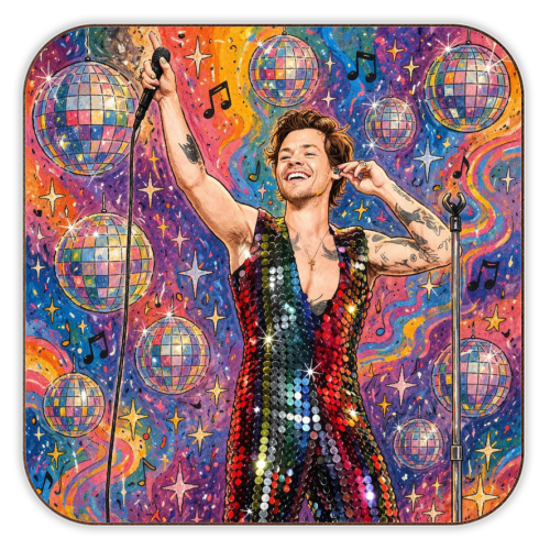 Disco Haz - personalised beer coaster by Ms Doodle