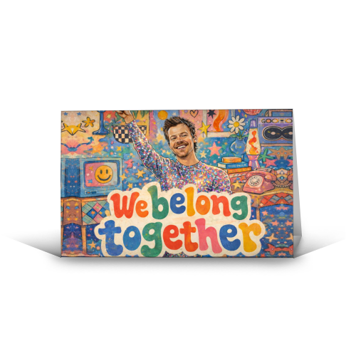 We Belong Together Harry - funny greeting card by Ms Doodle