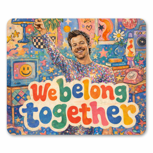 We Belong Together Harry - mouse mat by Ms Doodle