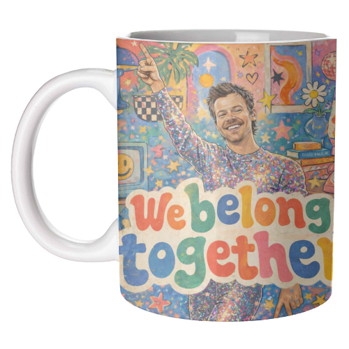 We Belong Together Harry - unique mug by Ms Doodle