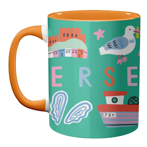 Jersey Icons - unique mug by Lauren Radley