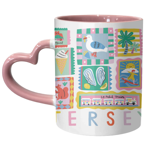 Jersey Pattern - unique mug by Lauren Radley
