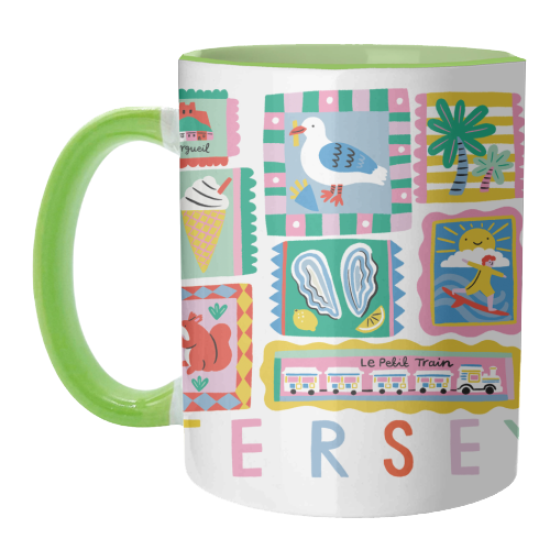 Jersey Pattern - unique mug by Lauren Radley