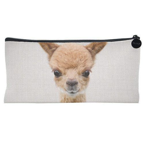 Baby Alpaca - flat pencil case by Gal Design