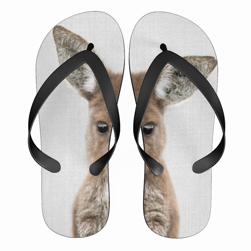 Baby Kangaroo - funny flip flops by Gal Design