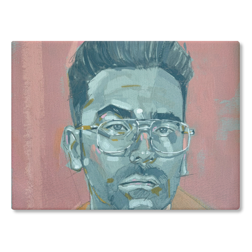 Green Dan - glass chopping board by Laura Selevos