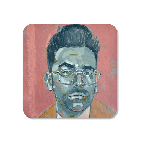 Green Dan - Magnet by Laura Selevos