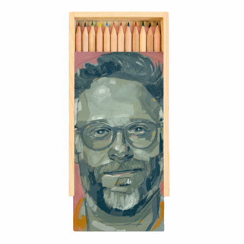 Green Seth - Coloured Pencils with Box by Laura Selevos