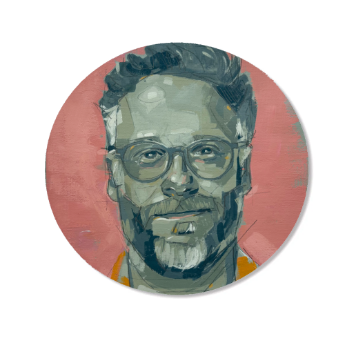 Green Seth - Magnet by Laura Selevos