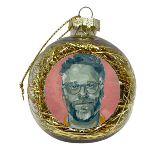 Green Seth - xmas bauble by Laura Selevos