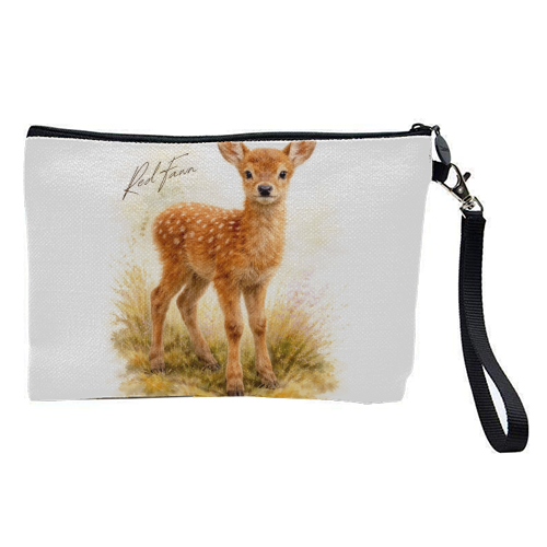 Red Fawn - pretty makeup bag by Wildling Studio