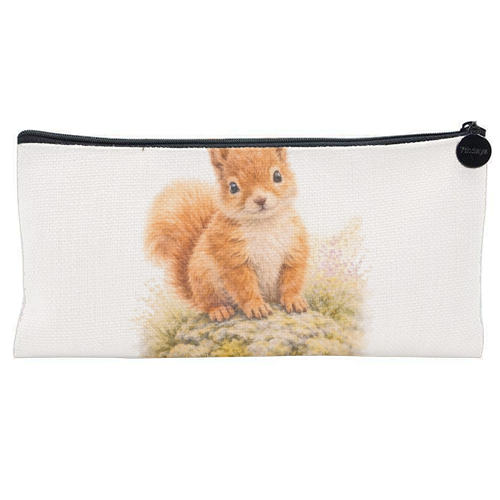 Red Squirrel - flat pencil case by Wildling Studio