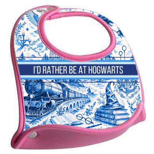 I'd Rather Be At Hogwarts. - feeding bib by Lilly Rose