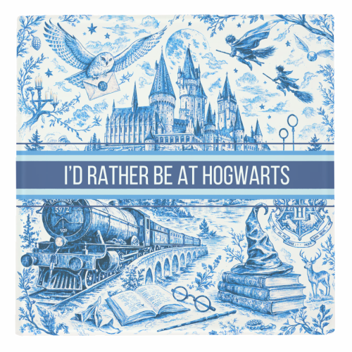 I'd Rather Be At Hogwarts. - personalised beer coaster by Lilly Rose