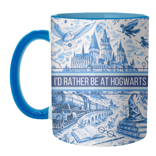 I'd Rather Be At Hogwarts. - unique mug by Lilly Rose
