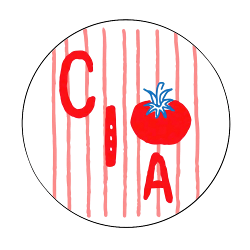 Aesthetic Tomato - Circle Sticker by haris kavalla