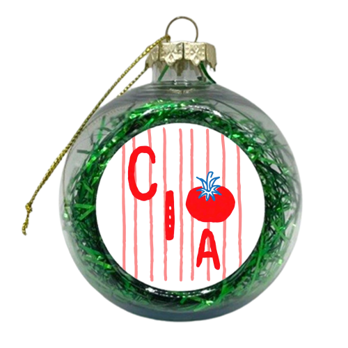 Aesthetic Tomato - xmas bauble by haris kavalla