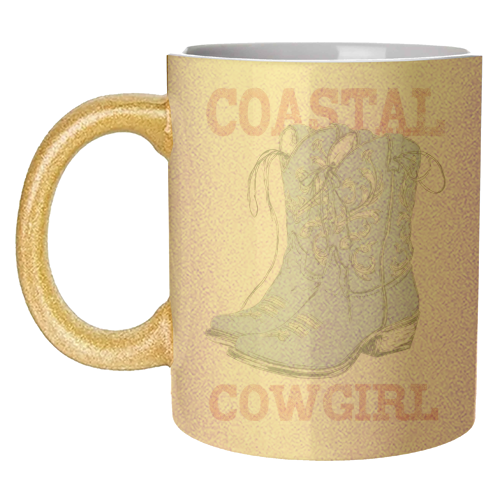 Coastal Cowgril - unique mug by haris kavalla
