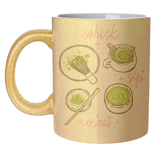 Matcha hand drawing - unique mug by haris kavalla