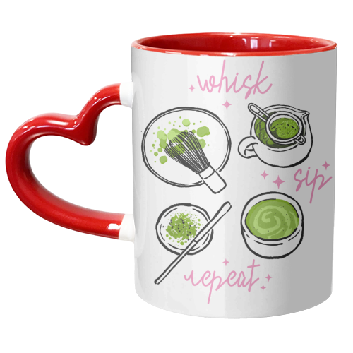 Matcha hand drawing - unique mug by haris kavalla