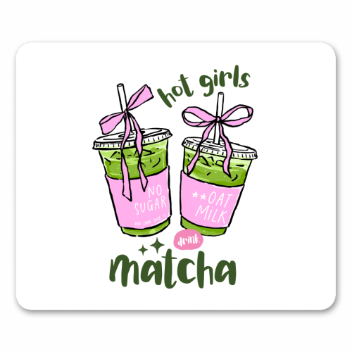 Matcha Drinks - mouse mat by haris kavalla