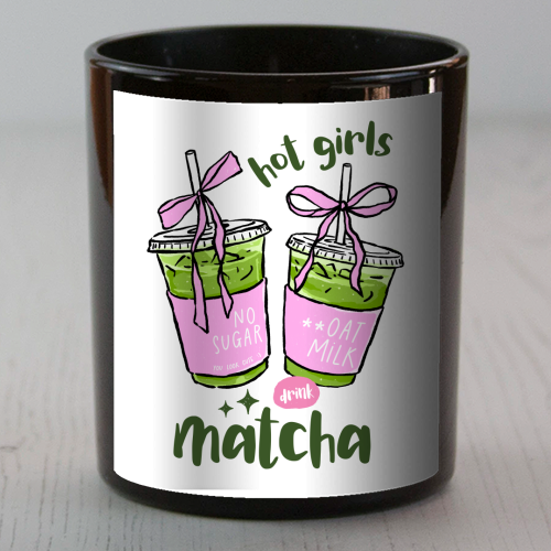 Matcha Drinks - scented candle by haris kavalla
