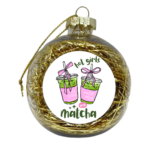 Matcha Drinks - xmas bauble by haris kavalla