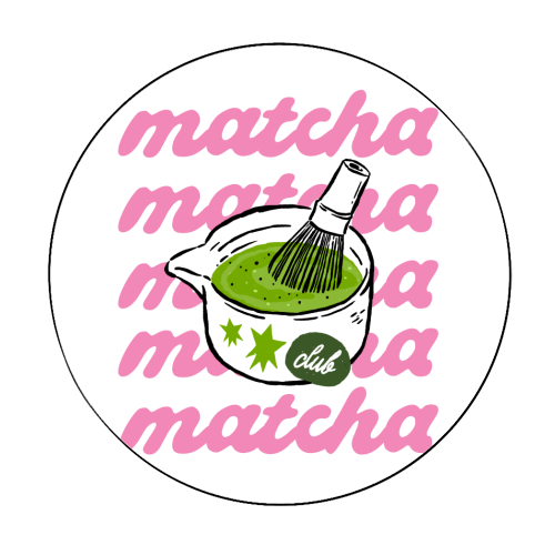 Matcha - Circle Sticker by haris kavalla