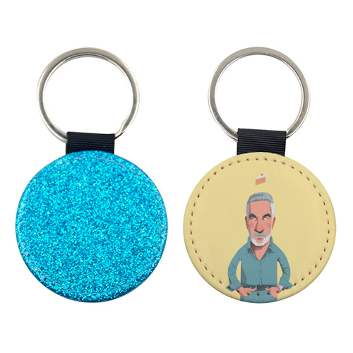 The King of the Tent: A Paul Hollywood Portrait - keyring by Alexander Jackson
