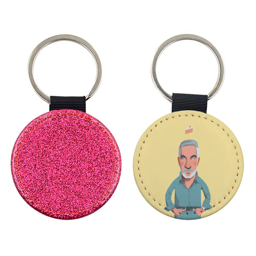 The King of the Tent: A Paul Hollywood Portrait - keyring by Alexander Jackson