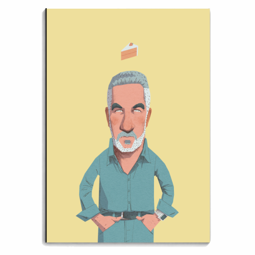 The King of the Tent: A Paul Hollywood Portrait - personalised A4, A5, A6 notebook by Alexander Jackson