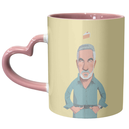 The King of the Tent: A Paul Hollywood Portrait - unique mug by Alexander Jackson